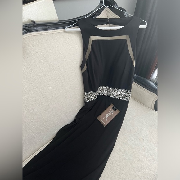 Mac Duggal Dresses & Skirts - MacDuggal Black Dress with Jewels NWT